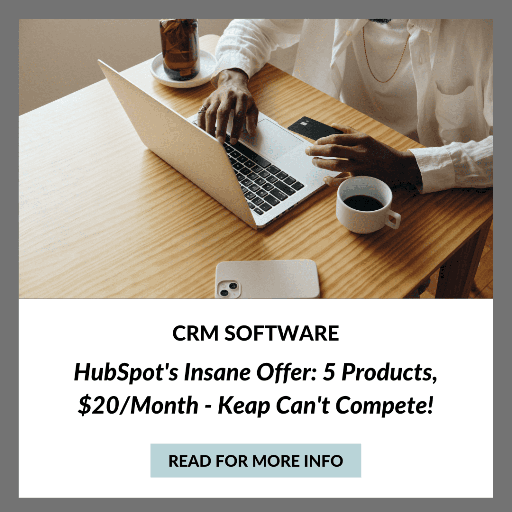 HubSpot CRM Suite Starter: $20/month
