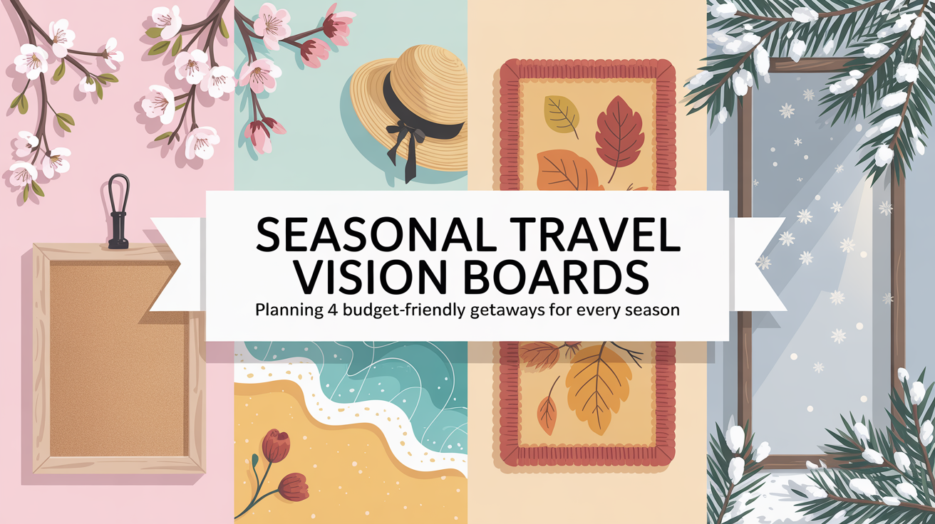 seasonal travel vision board