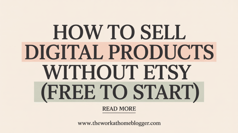sell digital products without Etsy