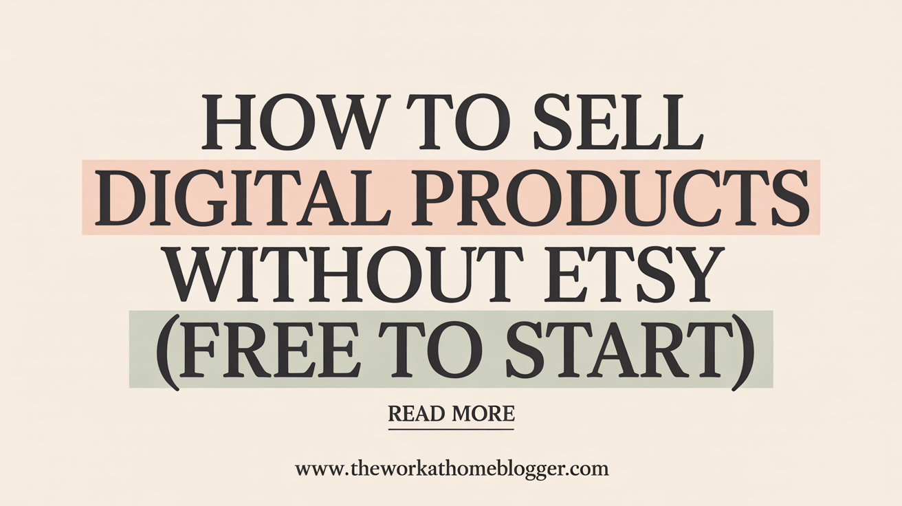 sell digital products without Etsy